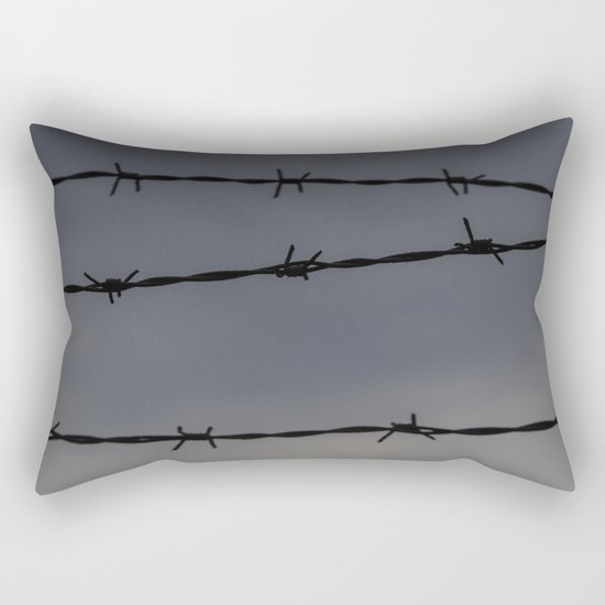 Barb Wire II Rectangular Pillow