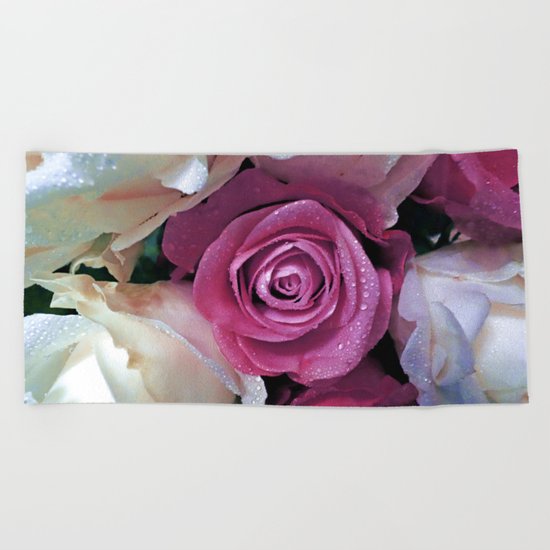 Roses Beach Towel