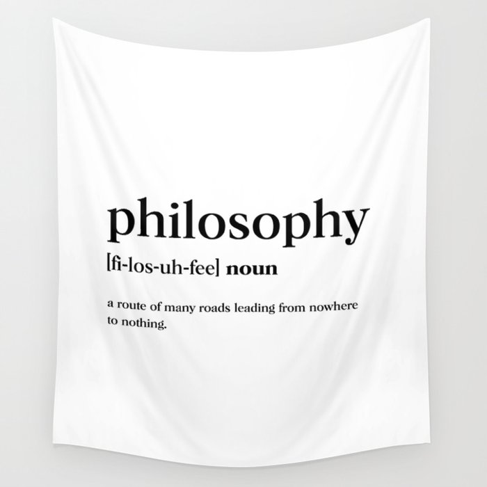 Philosophy Definition Wall Tapestry