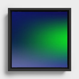 15  Blue Gradient Background 220715 Minimalist Art Valourine Digital Design Framed Canvas