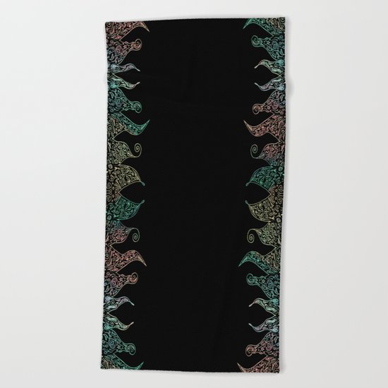 Magic Herb Beach Towel