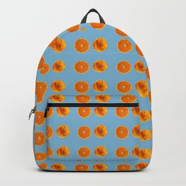 Mi media naranga / My better half Backpack | Fruit, Vector, Summer, Concept, Blue, Orange, Half, Digital, 3D, Betterhalf 