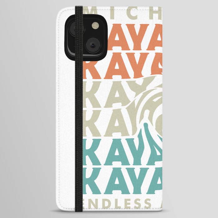 michigan kayak adventure iPhone Wallet Case