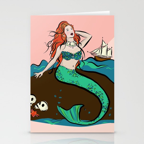 Sultry Singing Siren Stationery Cards