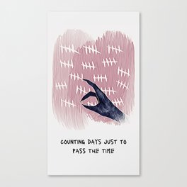 Counting Days Illustration Canvas Print