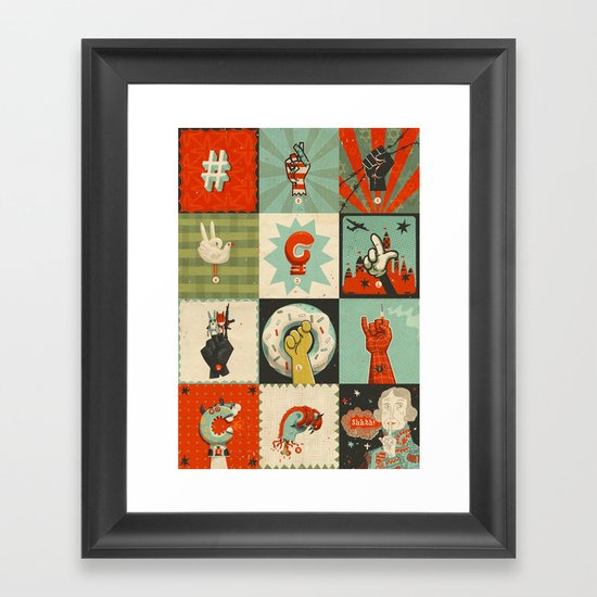 All the SIGNS of a REVOLUTION Framed Art Print