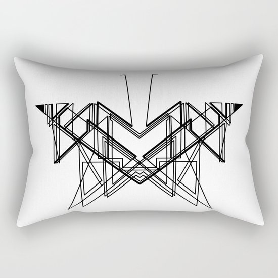 Butterfly without back Rectangular Pillow