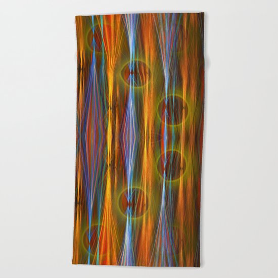 Mirthful, colourful abstract Beach Towel