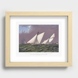 Race for America’s Cup by the Puritan and Genesta - 1885 Recessed Framed Print