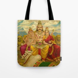 Shankar by Raja Ravi Varma Tote Bag