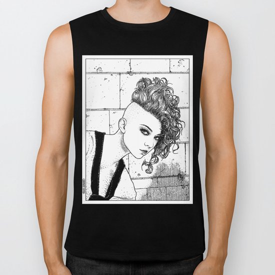 Apollonia Saintclair 651 - 20160627 La jeune rebelle (The young mohawk) Biker Tank