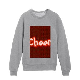 Cheer for the Holidays in Red Kids Crewneck