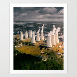 Coal Power Plant in Germany Art Print
