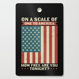 Cool American Flag Independence Day Cutting Board