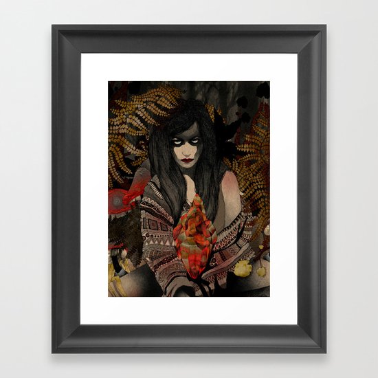 The Keepers - Red Pulse Framed Art Print