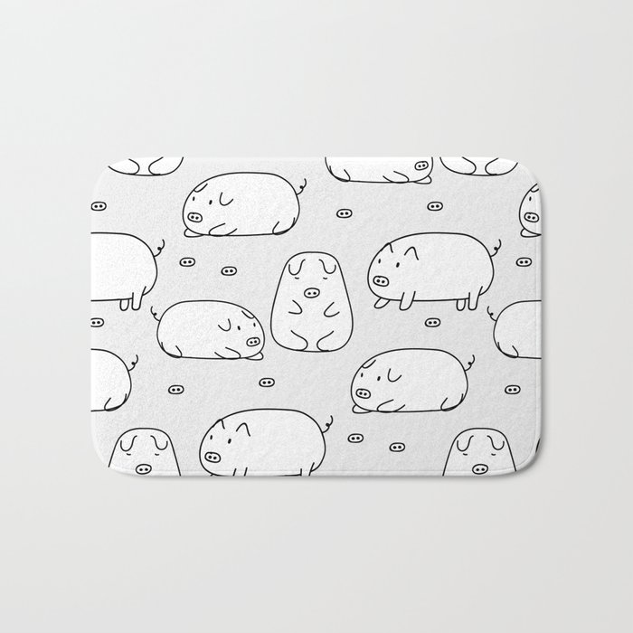 Cute Pig Bath Mat