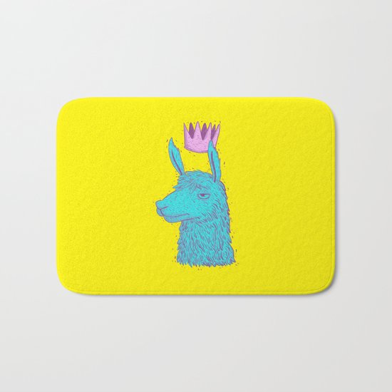 Llama King Bath Mat