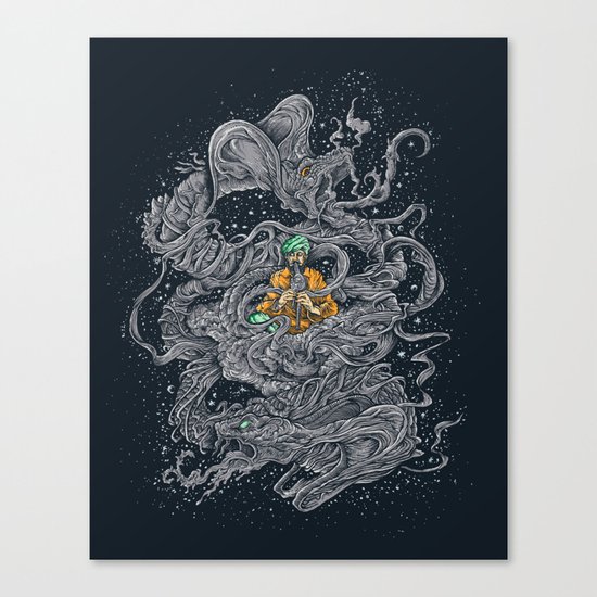 Cosmic Snake Charmer Canvas Print