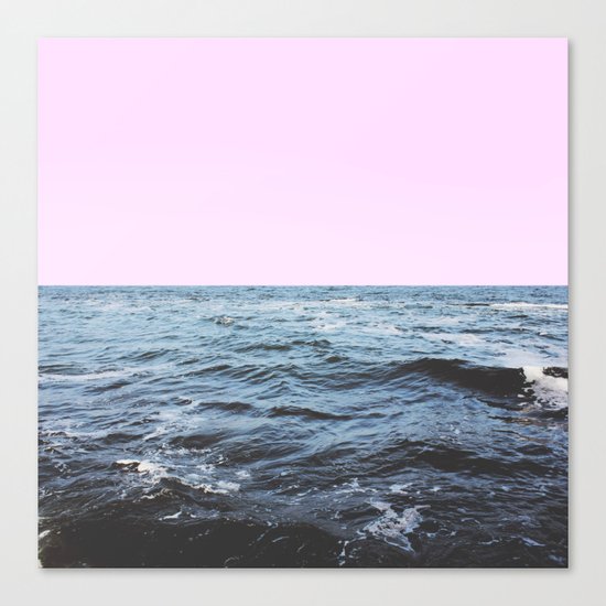Sea + Pink Canvas Print