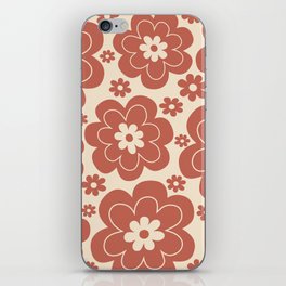 Retro Flower Pattern 609 iPhone Skin