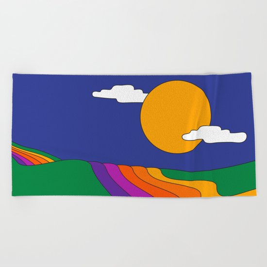 Rolling Hills Beach Towel