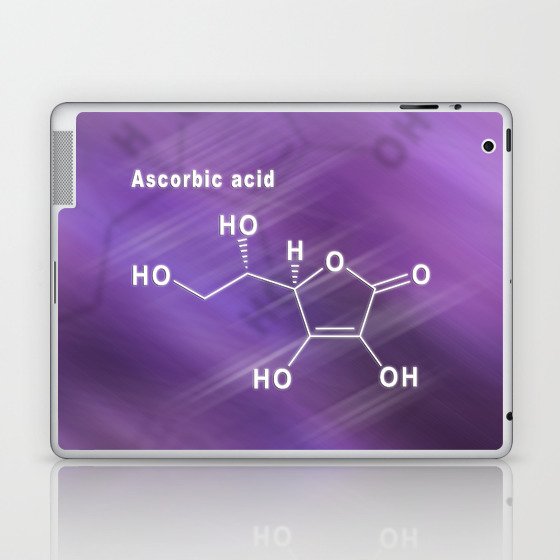 Ascorbic acid Structural chemical formula Laptop & iPad Skin