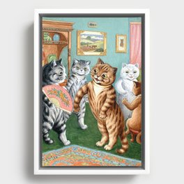 The Gathering by Louis Wain Framed Canvas