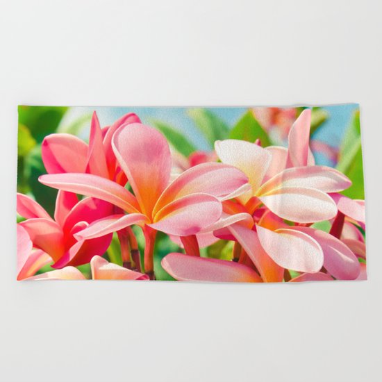 Pua Melia ke Aloha Maui Beach Towel