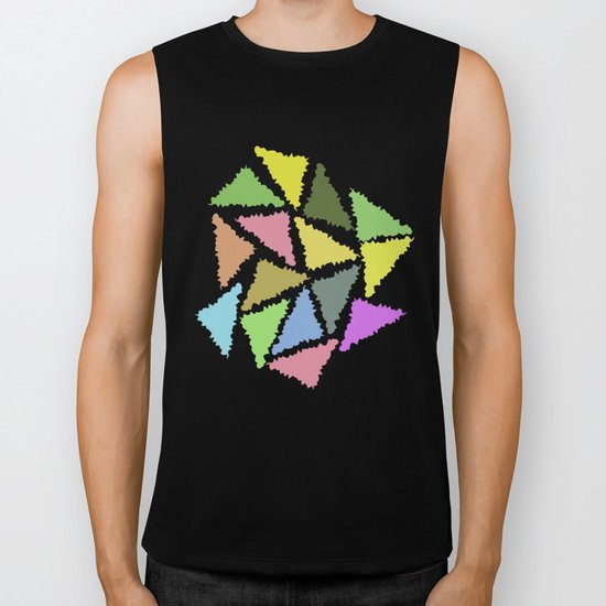 Geometric Pattern II Biker Tank
