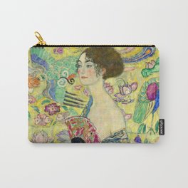 Lady with Fan, 1917-1918 by Gustav Klimt Carry-All Pouch