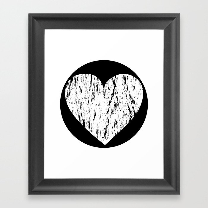ghost paint heart Framed Art Print