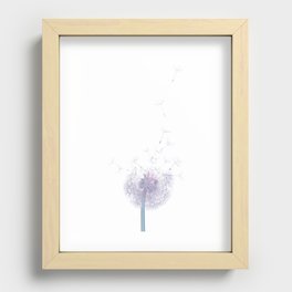 dandelion particles fly up Recessed Framed Print