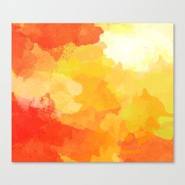 Colorful Abstract - red orange pattern Canvas Print