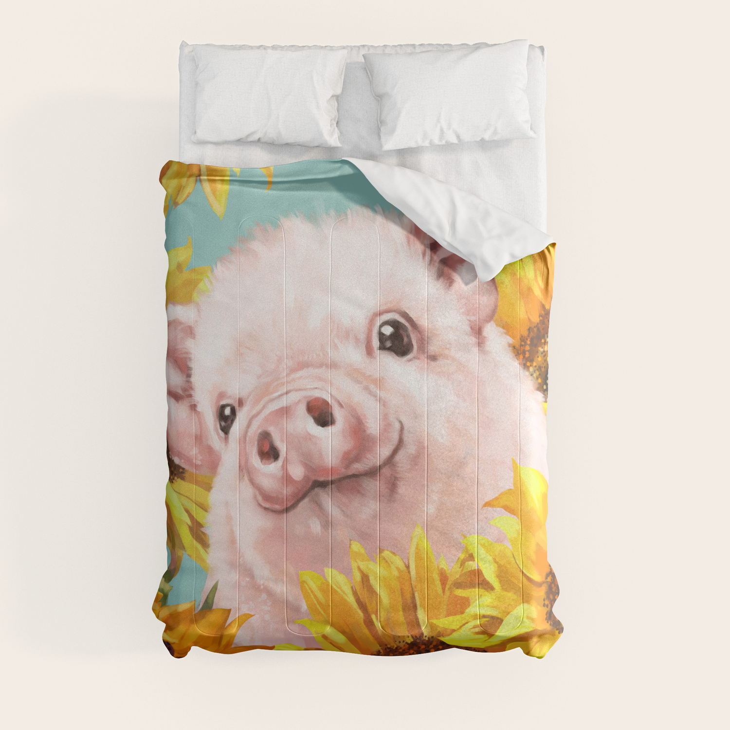 pig baby comforter