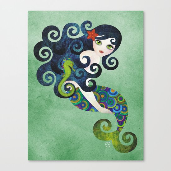 Aquamarine Mermaid Canvas Print