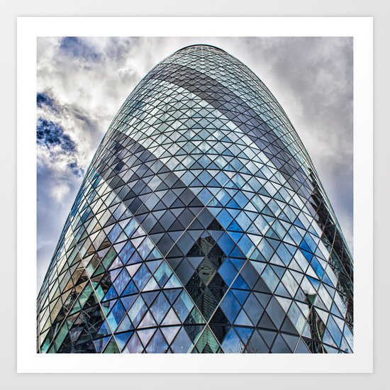 London The Gherkin 30 St Mary Axe Art Print