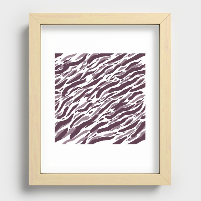 Animal print 2 purple Recessed Framed Print