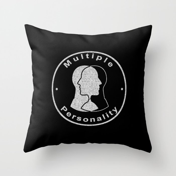 Multiple Personality, Psychology Concept Throw Pillow