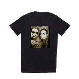 Waylon Jenning and Buddy Holly T Shirt | Country, Photo, Film, Black And White, Guitar, Music, Peggysue, Blues, Rockabilly, Musician 