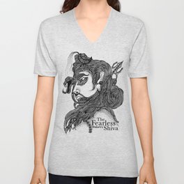 The Fearless Shiva V Neck T Shirt