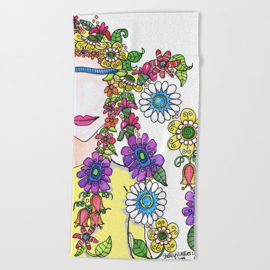 Eighties Girl Beach Towel