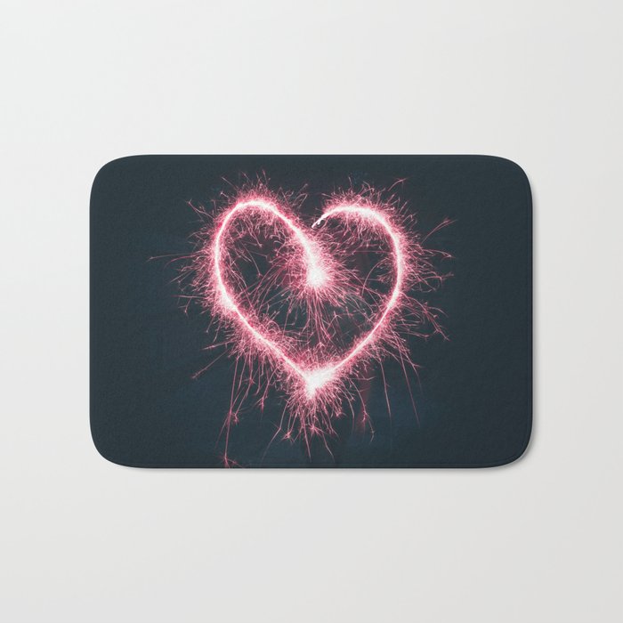 heart Sticker Bath Mat