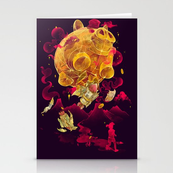 Piggy Boom Stationery Cards