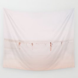 At the Beach 17 - Pastel Beach  - Minimal - People - Ocean - Sea Travel photography Wall Tapestry