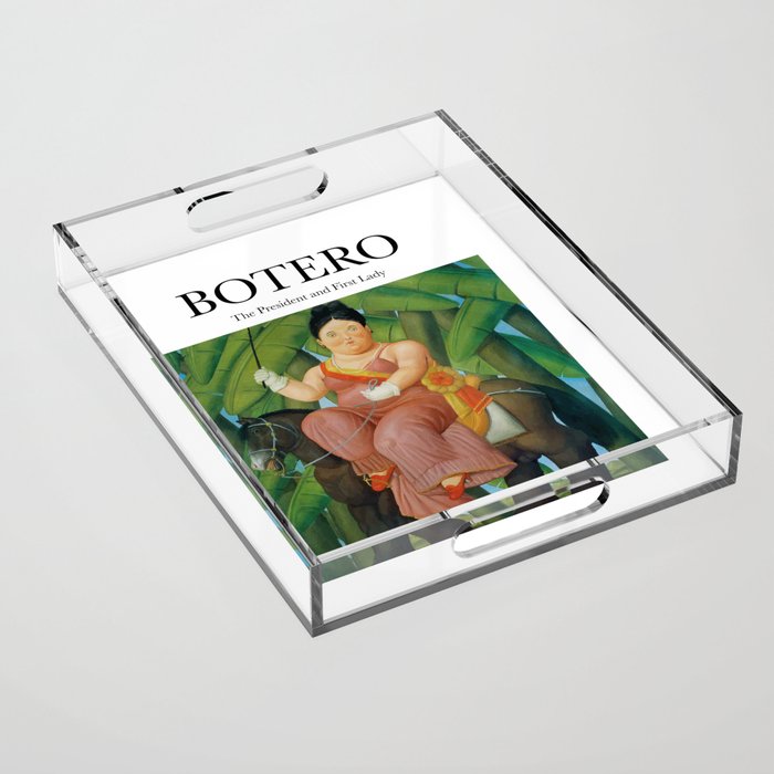 Botero - The President and First Lady  Acrylic Tray