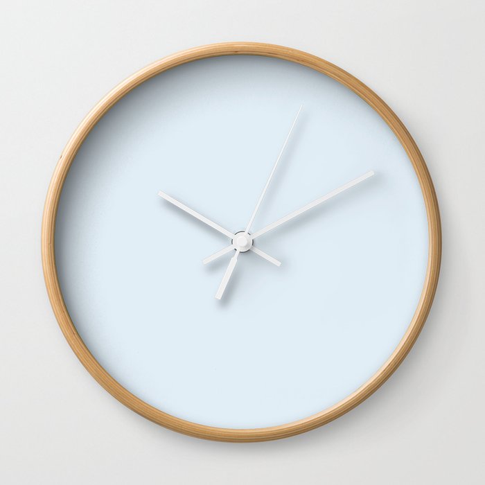 Iceberg Blue Solid Color Wall Clock