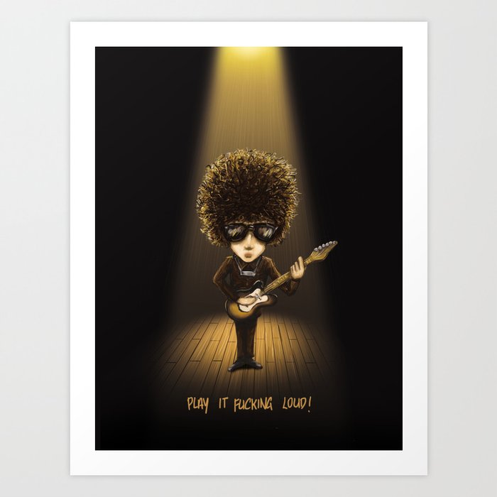 Live '66 Bob Dylan Art Print