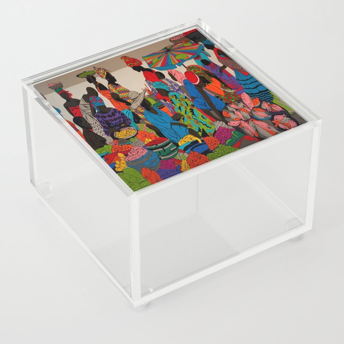 African market 3 Acrylic Box