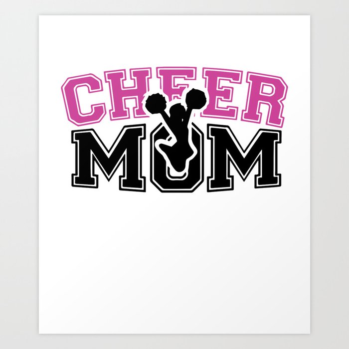 Cheer Mom Svg Vinyl Cutter Decal For Mugs Cars Svg Files For Silhouette Cameo Svg Cutting Files Svg Art Print By Joanneseverns Society6