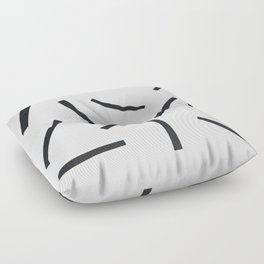 Minimal Cut-Outs #1 #stripes #wall #art #society6 Floor Pillow